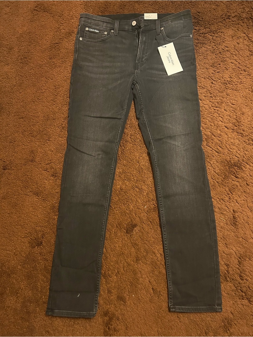 Calvin Klein Men’s Black Skinny Jeans High Stretch